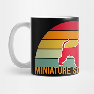 Miniature Schnauzer Vintage Silhouette Mug